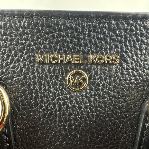 Michael Kors Small Black Pebbled Leather Kris Satchel - Picture 5 of 16